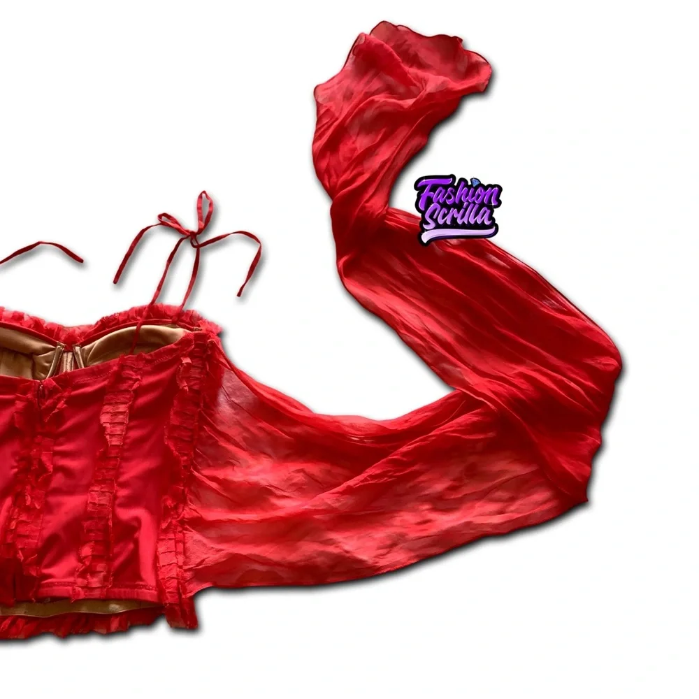 Vintage Y2K Alberto Makali 100% Silk Bustier Archive Couture Corset Lingerie Top - Picture 13 of 16